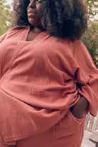 OddBird Loungewear Kardeş Şile Loungewear Separates - Canyon Rose