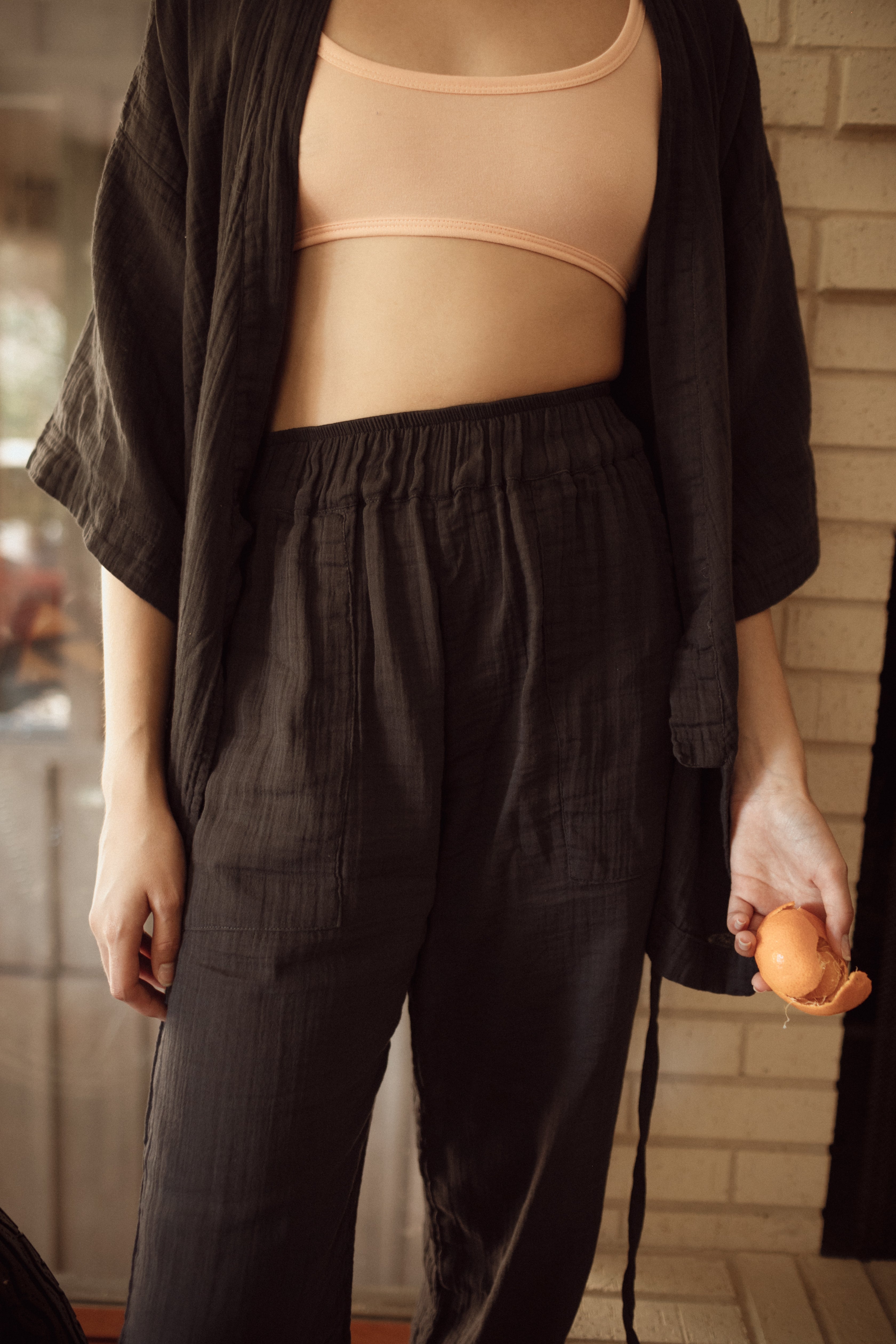 Kardeş Loungewear Top and Pants in Canyon Rose