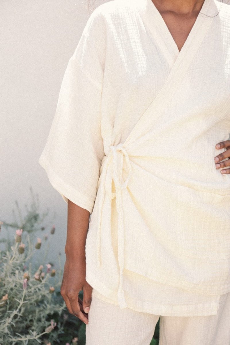 Kardeş Loungewear Separates - Alabaster - LKTOPALXS - OddBird Co.