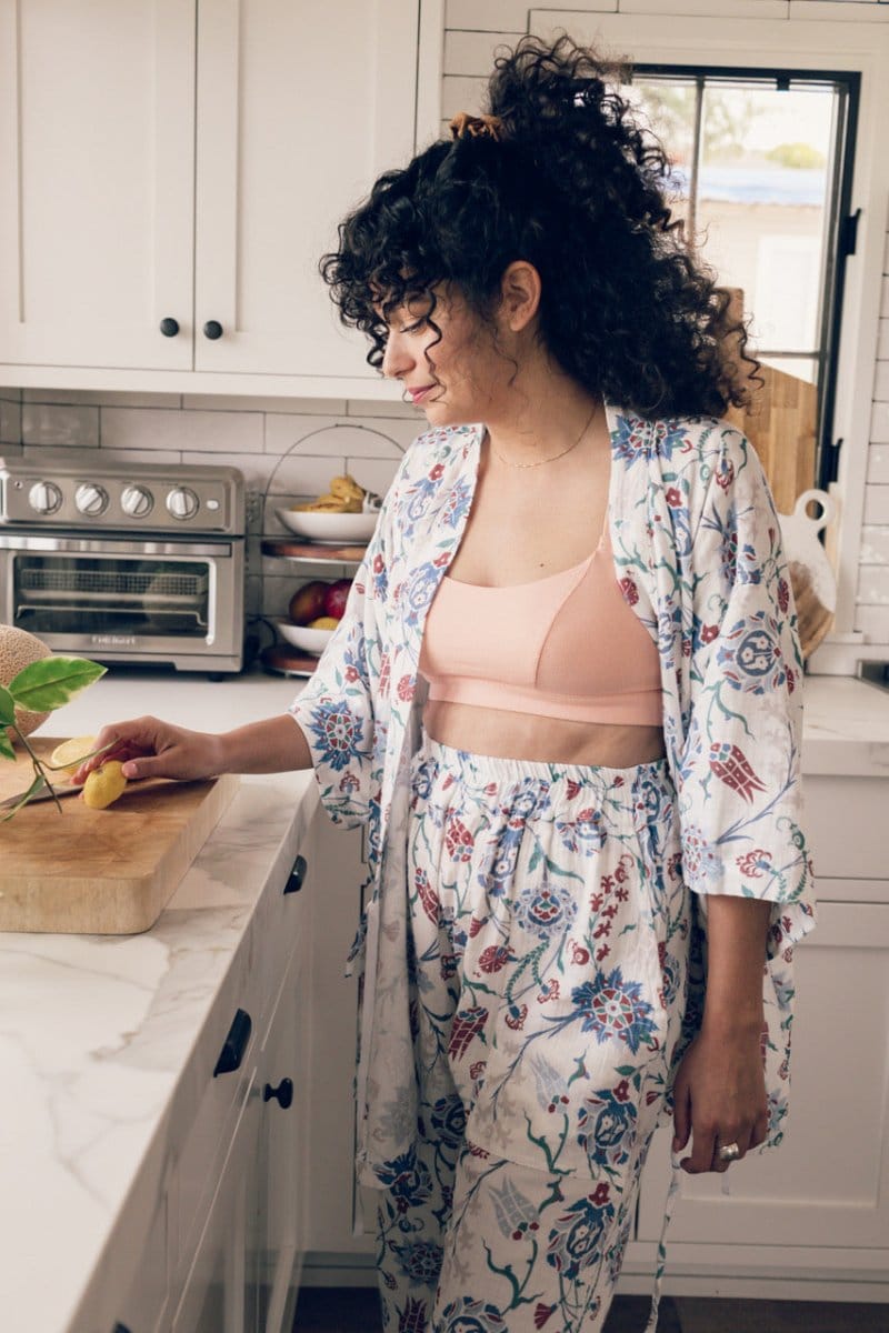 OddBird Loungewear Kardeş Loungewear Separates - Lale Print