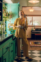 Kardeş Loungewear Separates - Marigold - LKSTOPMGXS2 - OddBird Co.