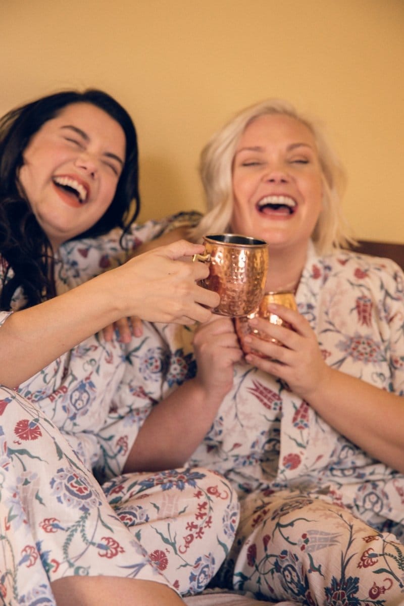 OddBird Loungewear Kardeş Şile Loungewear Separates - Lale Print