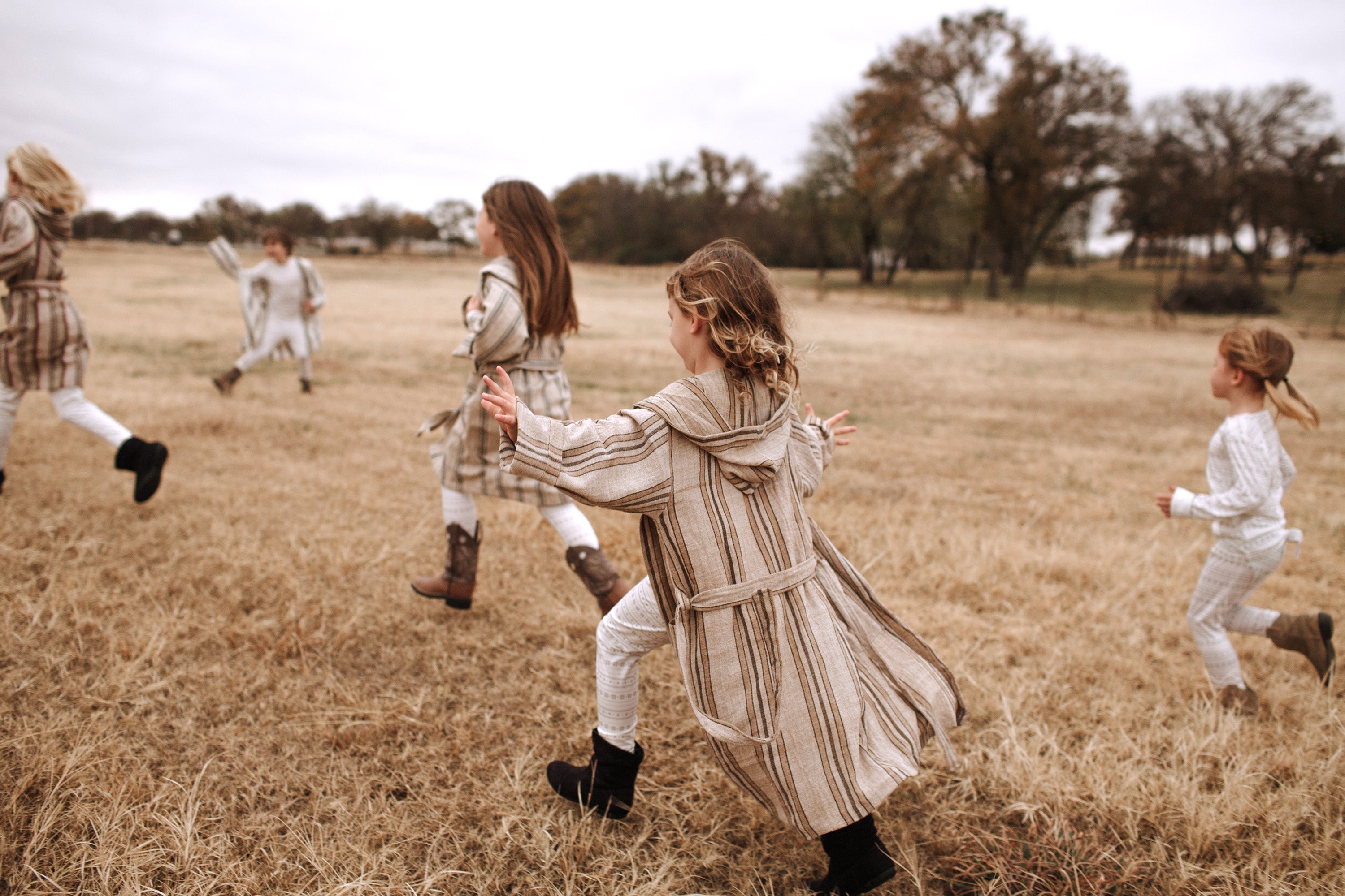 Emine Kids Robe, Premium Unisex Cotton/Linen Handwoven Children's Turkish  Robe in Neutral Colors