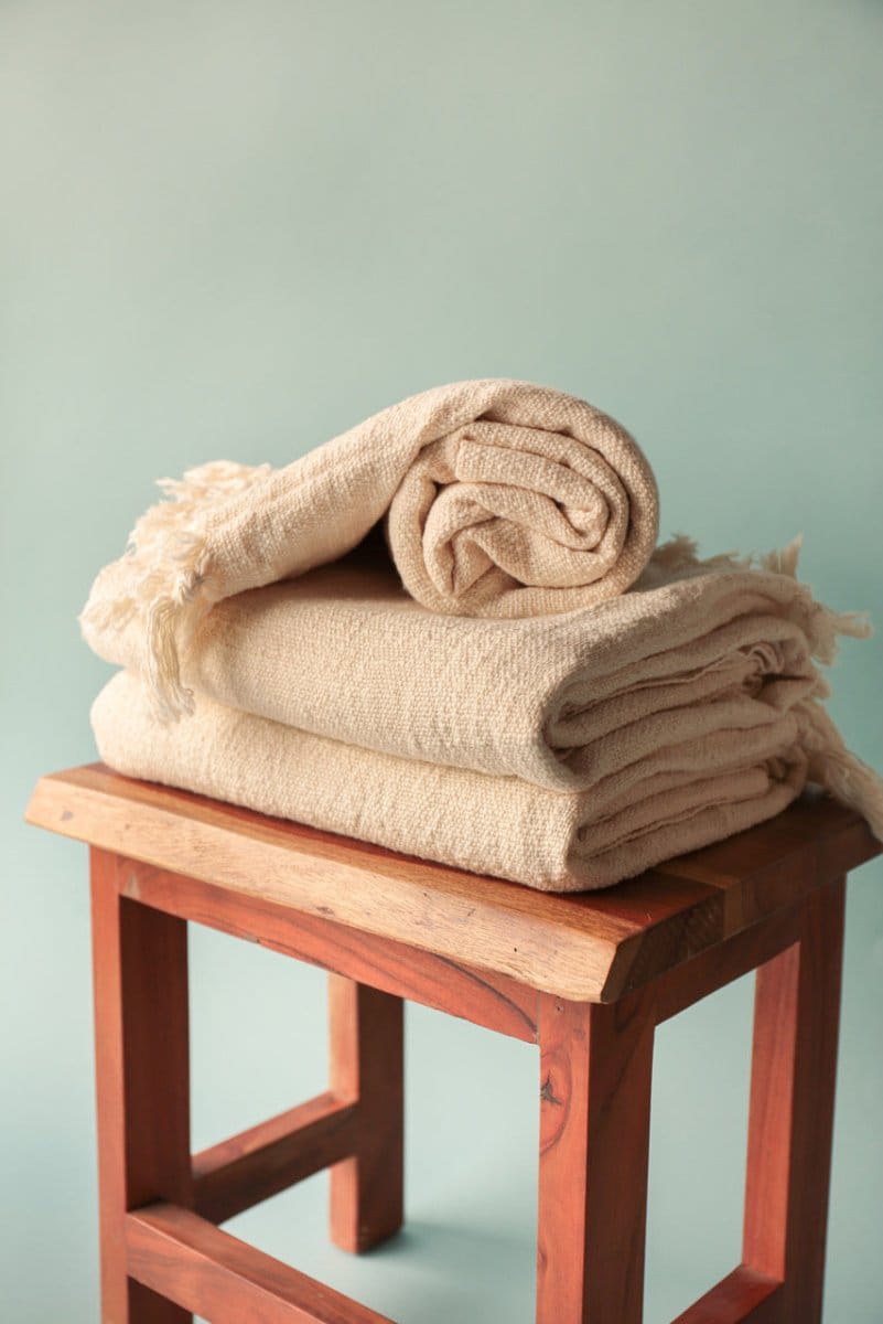 OddBird Towels Bath Towel (Single) Limited Edition Beyaz Handwoven Towel