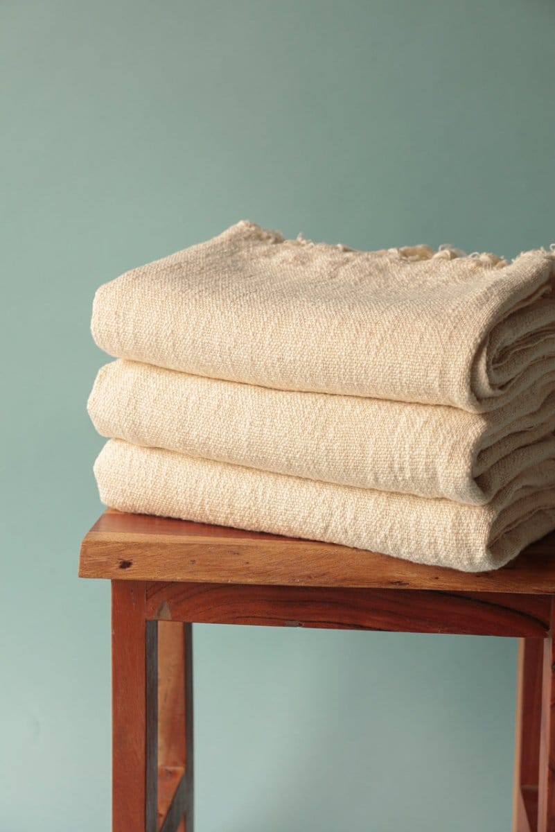 OddBird Towels Bath Towel (Single) Limited Edition Beyaz Handwoven Towel