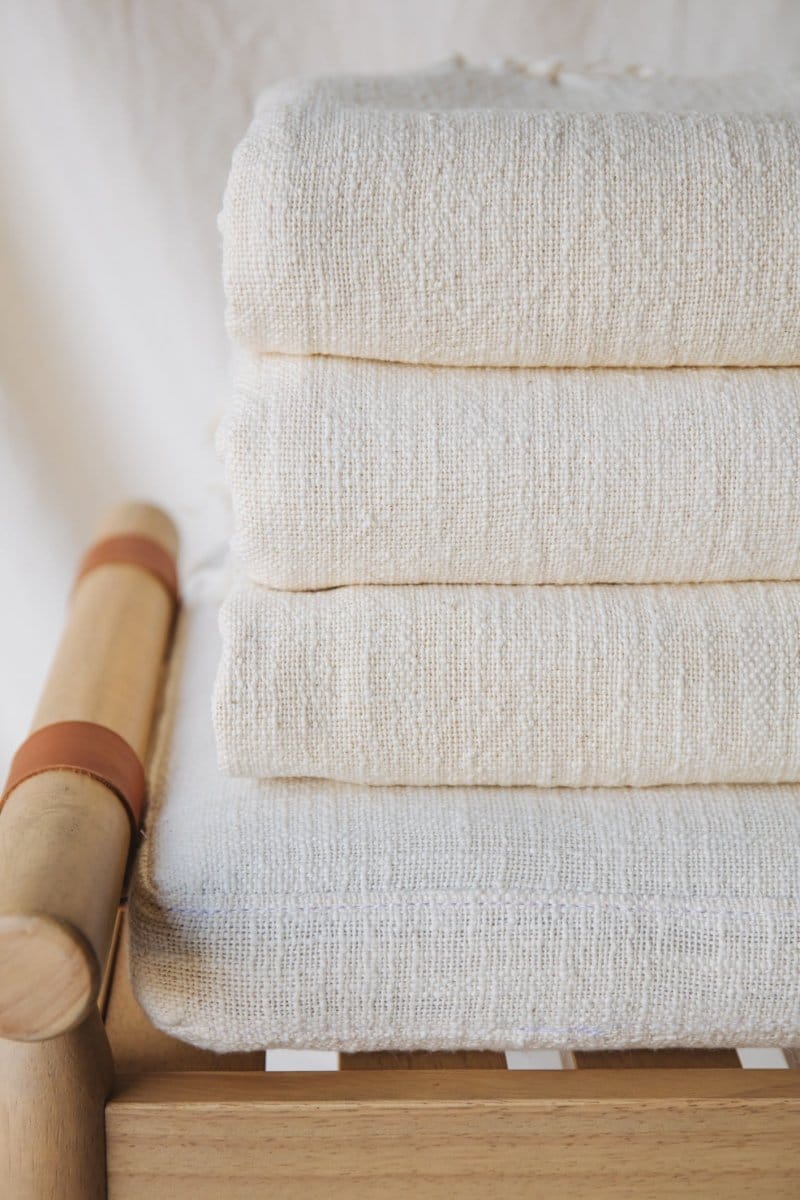 OddBird Towels Bath Towel (Single) Limited Edition Beyaz Handwoven Towel