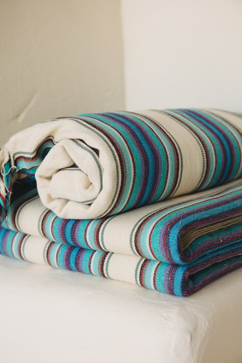 Limited Edition Turkuaz Handwoven Towel - TCTURKBT - OddBird Co.