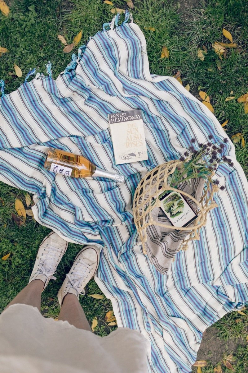 Limited Edition Turkuaz Handwoven Towel - TCTURKBT - OddBird Co.