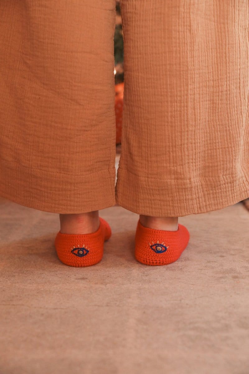 OddBird Footwear Crimson / S (fits sizes 5/6) Nazar Handmade Patik - Traditional Crocheted Bootie