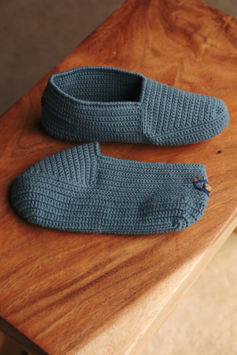 OddBird Footwear Aegean Blue / S (fits sizes 5/6) Nazar Handmade Patik - Traditional Crocheted Bootie