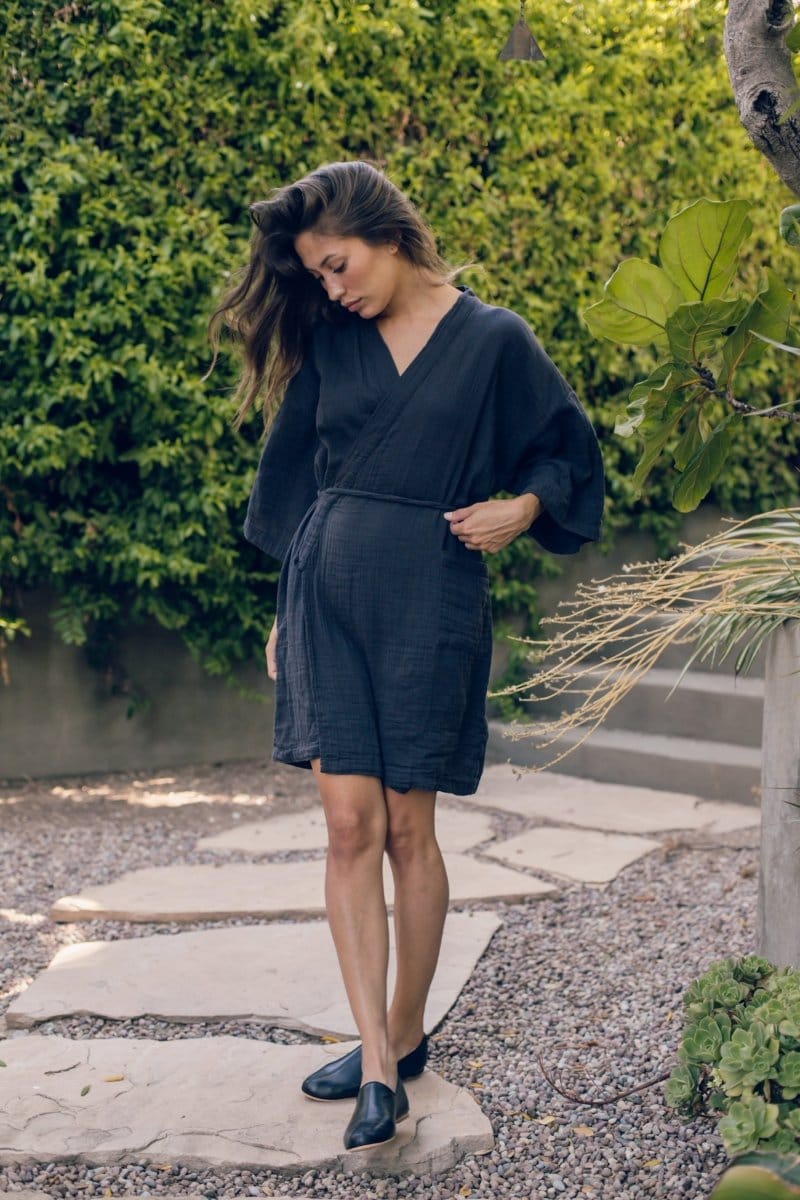 OddBird Loungewear Charcoal / XS Selin Sleep/Play Dress - SECONDS/SAMPLE