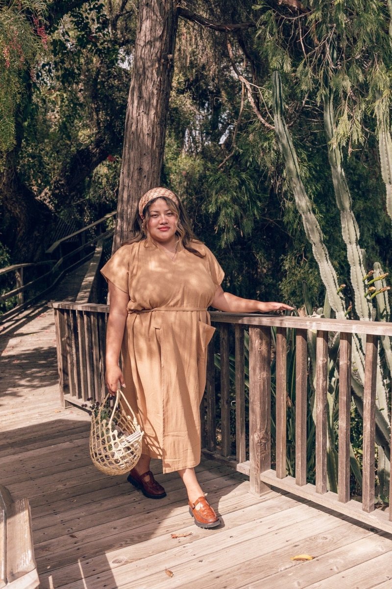 The 'Aydin' Şile House Dress - Kahve - LESAYDK1X - OddBird Co.