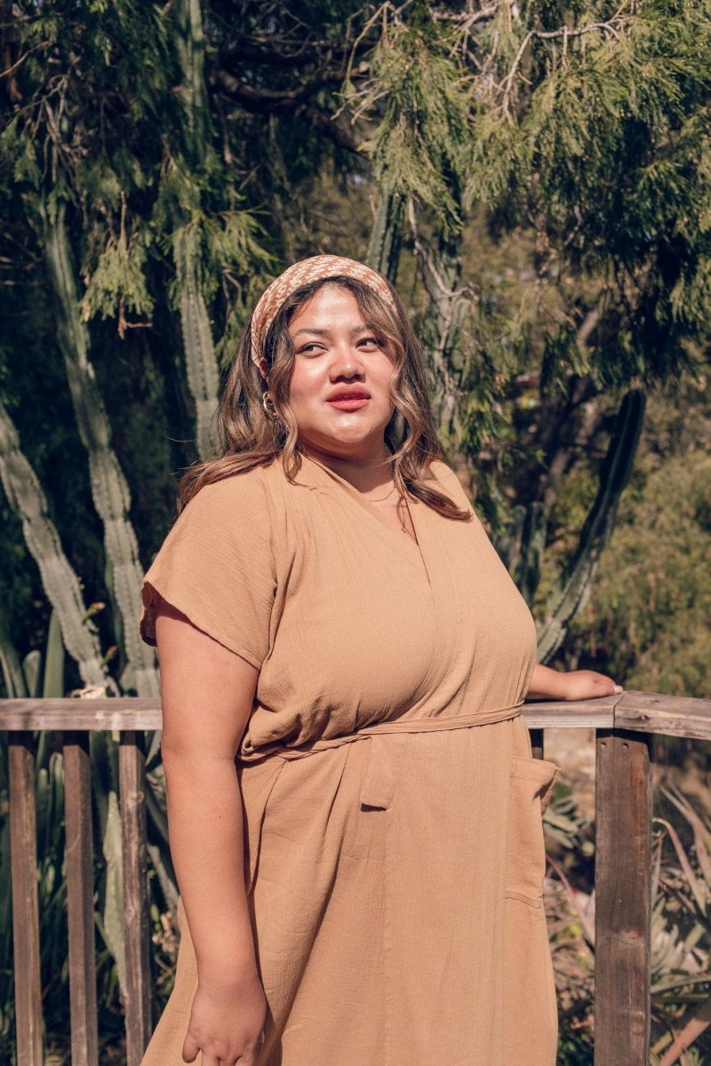 The 'Aydin' Şile House Dress - Kahve - LESAYDK1X - OddBird Co.